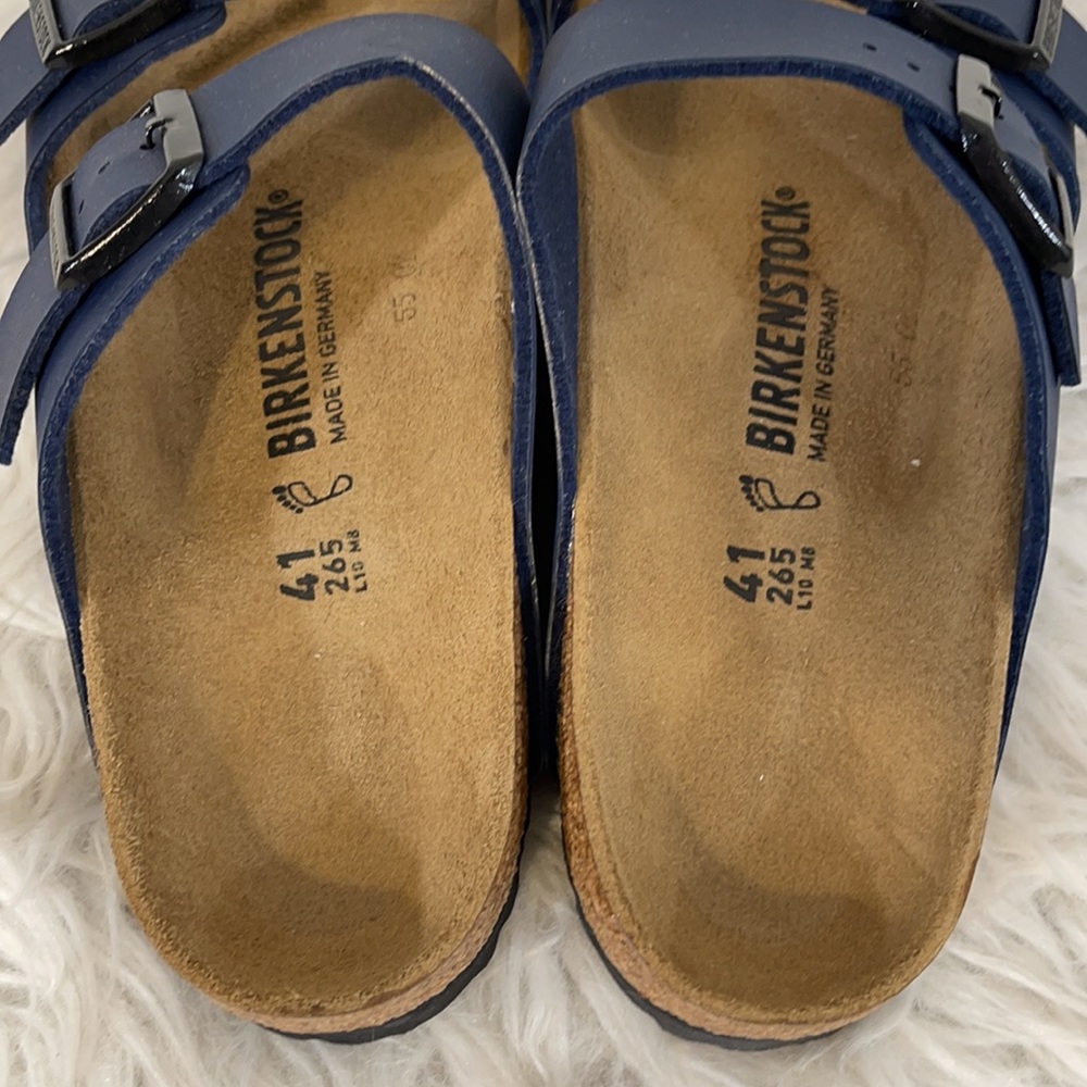 BIRKENSTOCK Navy Blue Sandals Size 41 (10-10.5) New - Picture 6 of 11